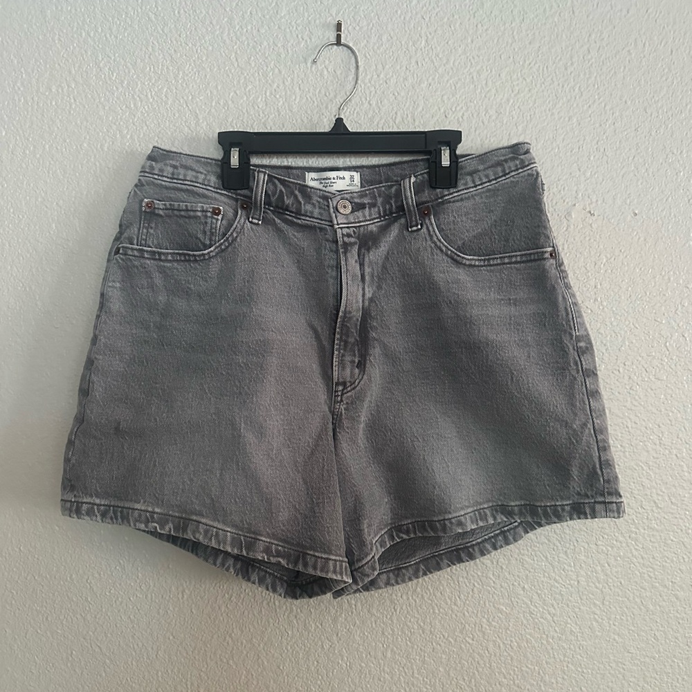 Abercrombie & Fitch Gray Jean Shorts